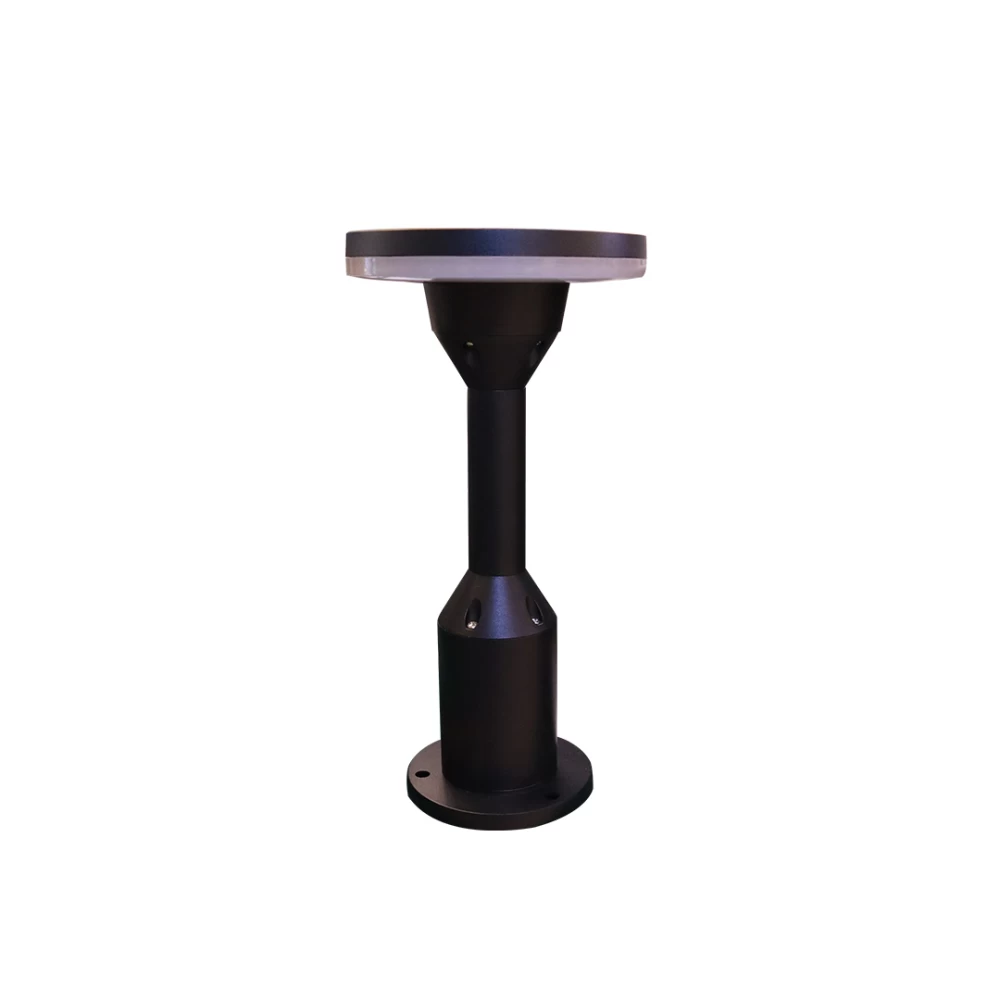 5549 12W LED Gate Light RD Black Body WW