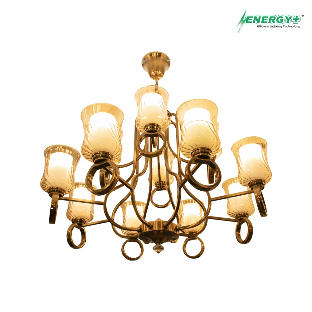 65006-Antic Chandelier 12 point