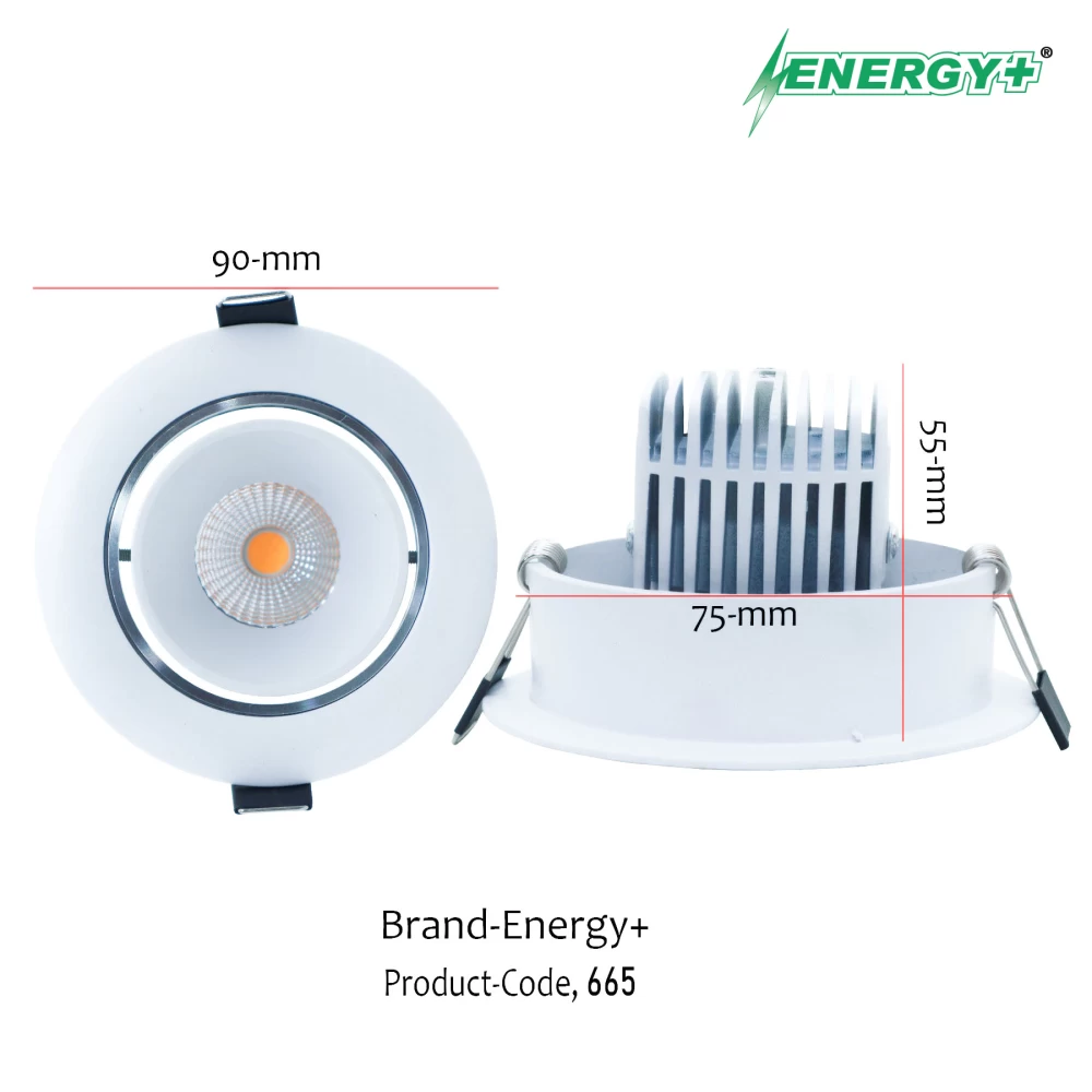 7W Concealed Spot Light  Round WH